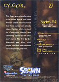 #27 Cy-Gor (Back)